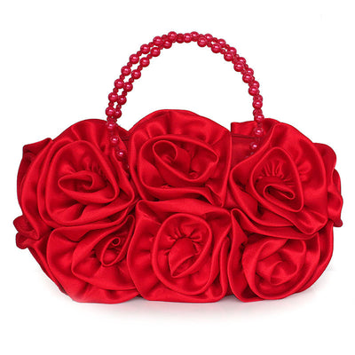 Bolso de Noche Beaded Rose - Elegancia Floral para Eventos Especiales - Image 5