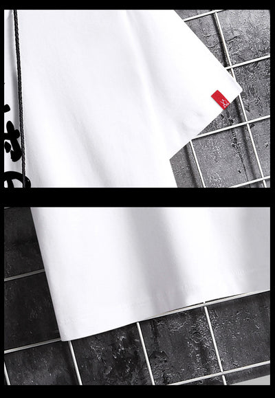 Camisa Estampada de Algodón con Tendencia Xie para Hombre - Manga Corta Verano - Image 14