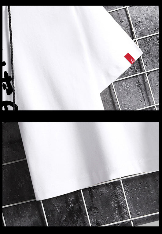 Camisa Estampada de Algodón con Tendencia Xie para Hombre - Manga Corta Verano - Image 14