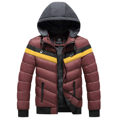 Chaqueta Impermeable con Capucha para Hombre Tallas Grandes Invierno - Image 11