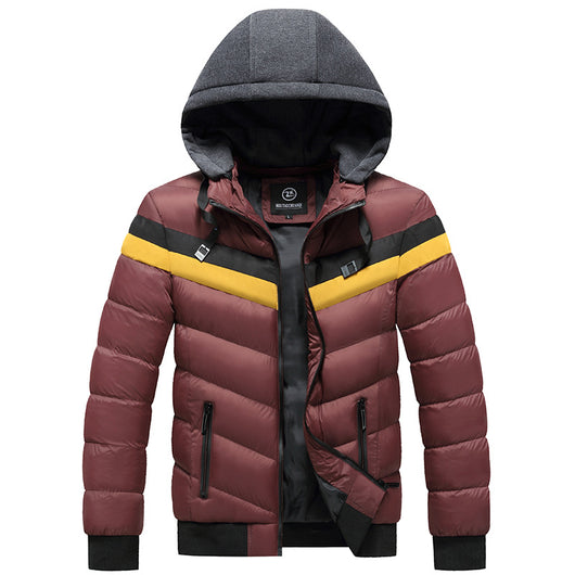 Chaqueta Impermeable con Capucha para Hombre Tallas Grandes Invierno - Image 11