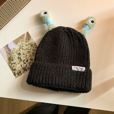 Gorro Tejido de Rana Divertida para Mujer - Image 8