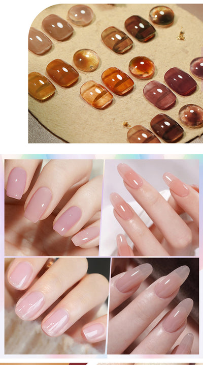 Esmalte de Uñas Gel UV Transparente Efecto Gelatina Fotocurable - Image 97