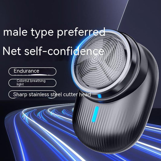 Afeitadora Eléctrica Mini para Hombre con Carga Rápida y 3 Cuchillas