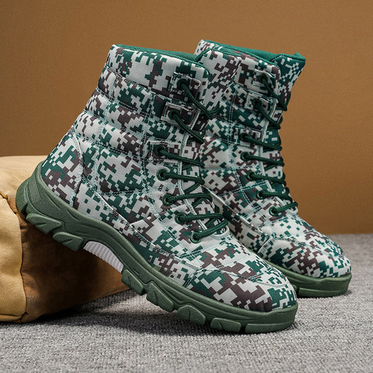 Botas de Senderismo Camuflaje Talla Grande con Forro Polar y Suela Reforzada - Image 6