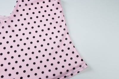 Enterizo Polka Dot Escote V Ajustado Sexy con Tirantes - Image 15