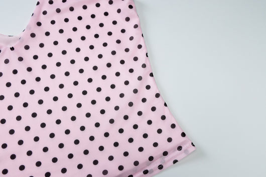Enterizo Polka Dot Escote V Ajustado Sexy con Tirantes - Image 15