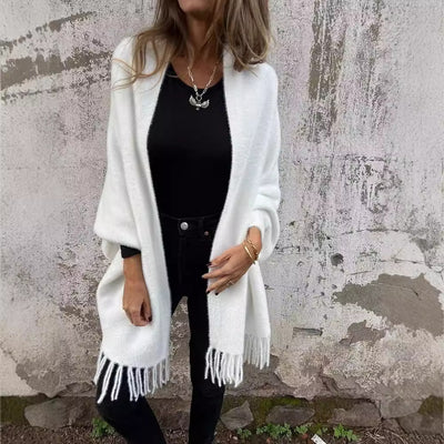 Cardigan Tejido para Mujer con Mangas Murciélago y Diseño de Borlas - Saco Suelto y Elegante - Image 6
