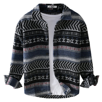 Camisa Acolchada Suelta de Manga Larga para Hombre - Image 5