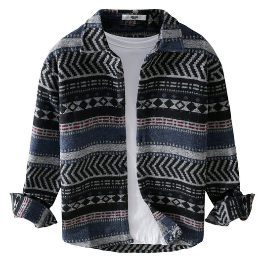 Camisa Acolchada Suelta de Manga Larga para Hombre - Image 5