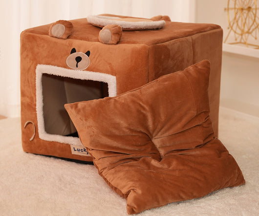 Casa Cama Térmica para Mascotas - Cueva Acogedora Lavable - Image 15