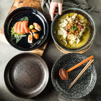 Juego de Platos Japoneses para Sushi y Cerámica Artesanal - Image 26