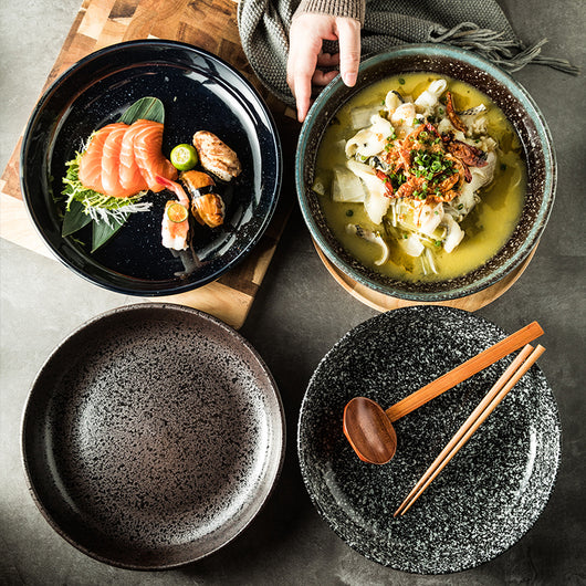 Juego de Platos Japoneses para Sushi y Cerámica Artesanal - Image 26