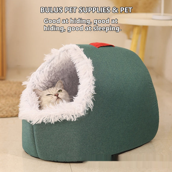 Cama Felina Aislante Premium con Diseño Cerrado