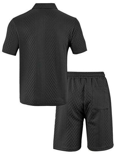 Saco Casual Delgado de Manga Corta para Hombre - Image 17