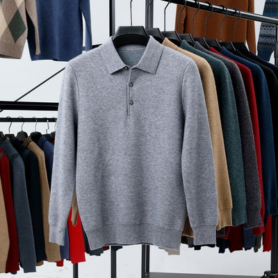 Polo Cuello Vuelto de Punto Manga Larga para Hombre - Image 24