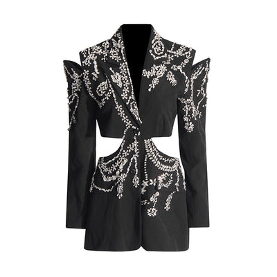 Chaqueta Elegante Calada sin Espalda para Profesionales de Uñas - Image 6