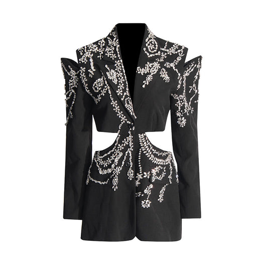Chaqueta Elegante Calada sin Espalda para Profesionales de Uñas - Image 6