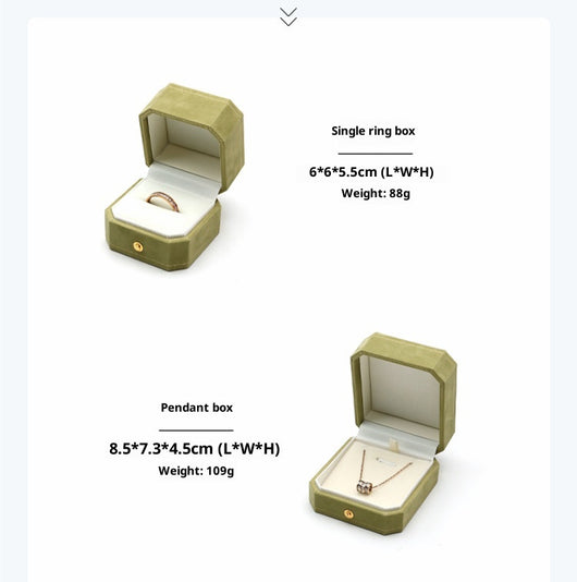 Caja Octagonal de Joyería con Encaje - Organizador de Anillos, Pendientes y Pulseras - Image 25