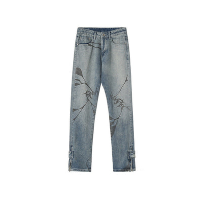 Jeans con Botones Estampados y Puños con Cierre - Image 7