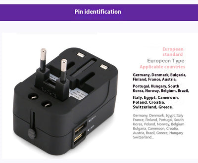 Adaptador Universal de Viaje Multifunción - Enchufe de Conversión Internacional - Image 9