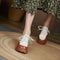 Zapatos Oxford Retro Británicos con Suela Gruesa para Mujer