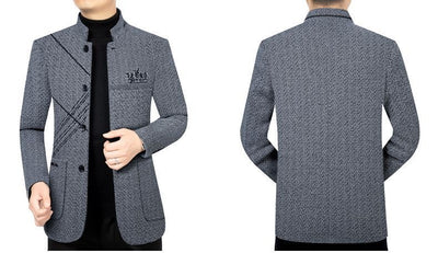 Abrigo Ejecutivo Casual para Hombre - Chaqueta Stand Collar Elegante - Image 12