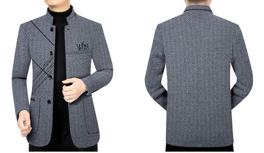 Abrigo Ejecutivo Casual para Hombre - Chaqueta Stand Collar Elegante - Image 12