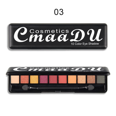 Paleta de Sombras Mate Perladas 10 Colores - Acabado Profesional - Image 7