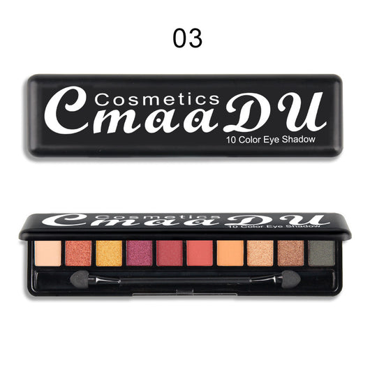 Paleta de Sombras Mate Perladas 10 Colores - Acabado Profesional - Image 7