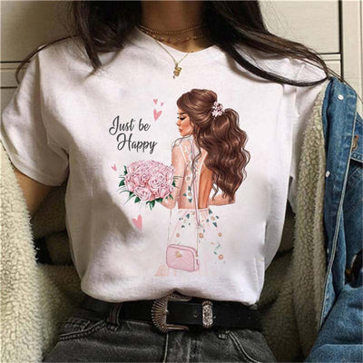 Playera Blanca Estampada para Mujer - Image 15