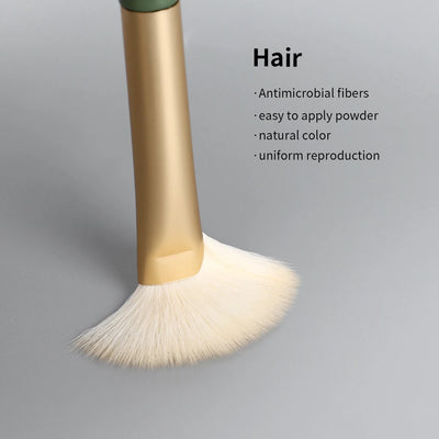 Brocha Abanico para Contorno Nasal - Herramienta de Maquillaje Profesional Suave y Precisa - Image 11
