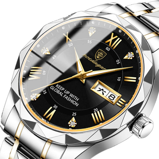 Reloj para Hombre con Correa de Cuero y Movimiento de Cuarzo - Image 3