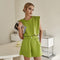 Traje de Pantalón Backless sin Respaldo Color Sólido Elegancia Suave