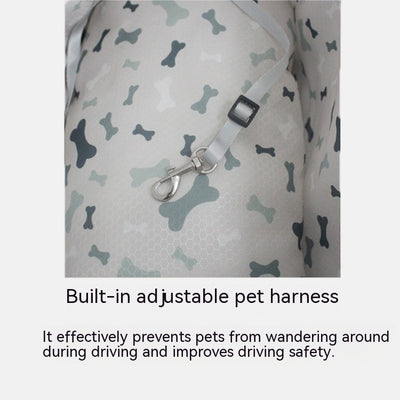 Asiento de Seguridad para Mascotas con Reposabrazos Central y Cama Impermeable - Image 10