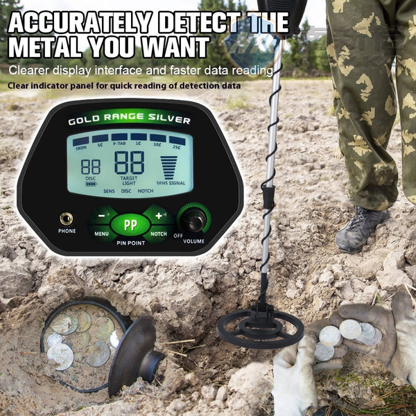 Detector de Metales Profesional MD4090 para Arqueología y Exploración
