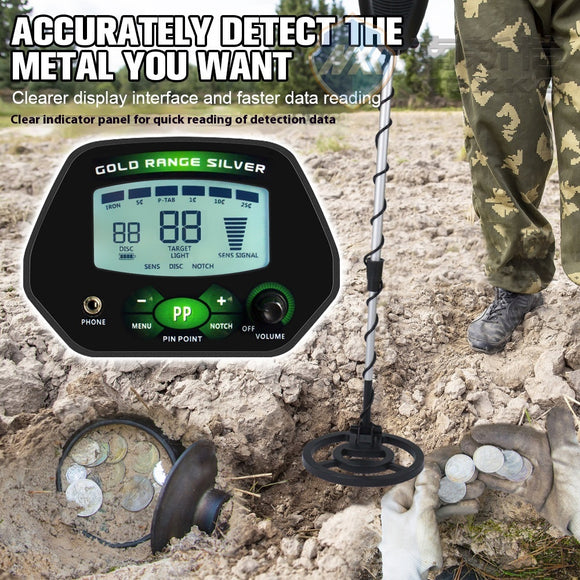 Detector de Metales Profesional MD4090 para Arqueología y Exploración