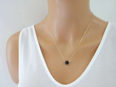 Collar Doble de Lava Negra - Energía y Estilo Natural - Image 10