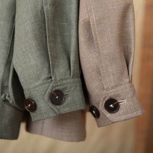 Blazer Retro Slim Sin Planchado - Elegancia Vintage Sin Esfuerzo - Image 3
