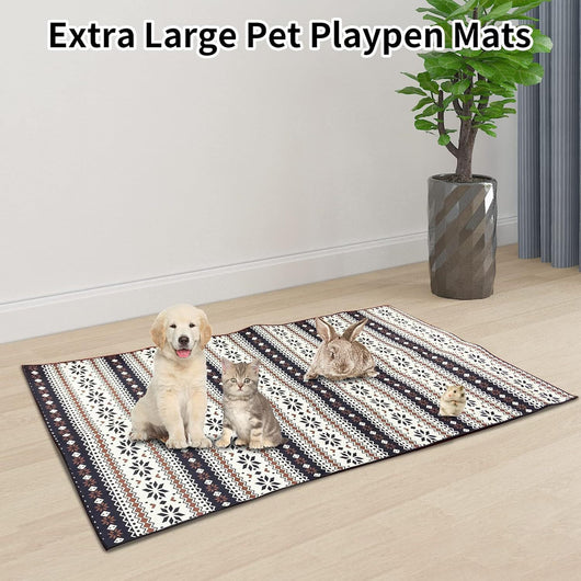 Tapete Absorbente para Mascotas Estilo Bohemio Resistente a Manchas - Image 14