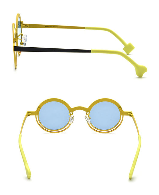 Gafas de Sol Unisex Titanio Puro con Diseño Redondo y Colores Vibrantes - Image 13