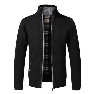 Cardigan Tejido Hombre Oversized con Forro Cálido - Image 15
