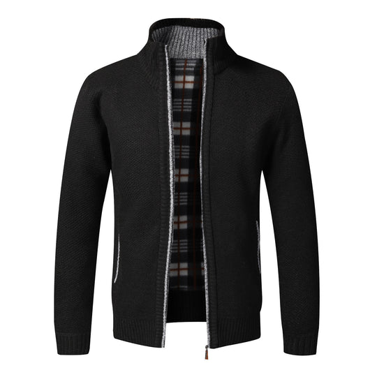 Cardigan Tejido Hombre Oversized con Forro Cálido - Image 15