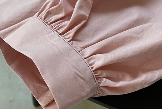 Blusa Francesa Cuello Alto Mangas Farol Suelta y Fresca para Mujer - Image 11
