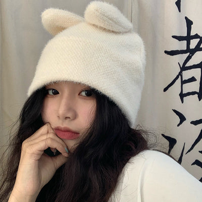 Gorro de Lana Tejido con Orejas de Conejo - Diseño Dulce para Niña - Image 5