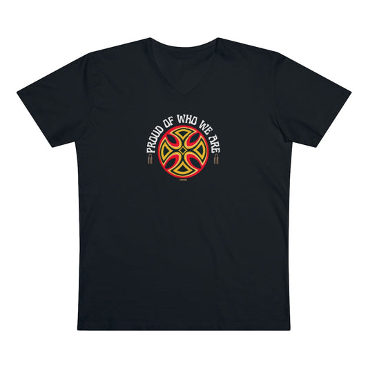 Playera Cuello V Hombre - Orgullo de Quiénes Somos