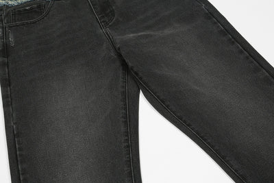 Jeans Rectos Sueltos Casual con Costuras Desgastadas - Image 13