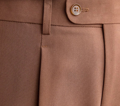 Pantalón de Talle Alto Estilo Retro sin Planchado con Cintura Elástica - Image 3