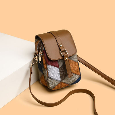 Bolso Bandolera Mini Asimétrico con Compartimento para Teléfono - Image 12