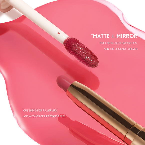 Labial Doble Punta 10 Colores - Mate y Brillo